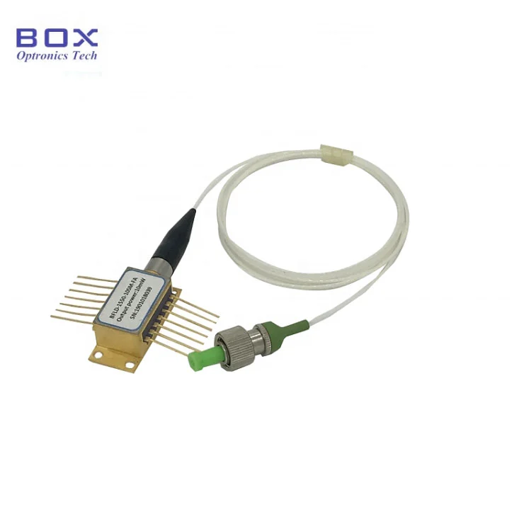 1550nm 100mw 100kHz Linewidth sempit DFB laser diode btf dengan serat SM/PM