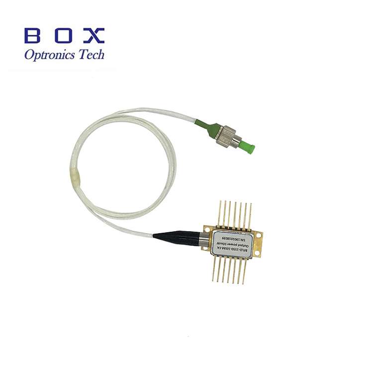 1590nm DFB Butterfly Laser Diod 14-Pin SM Fiber Atau PM Fiber